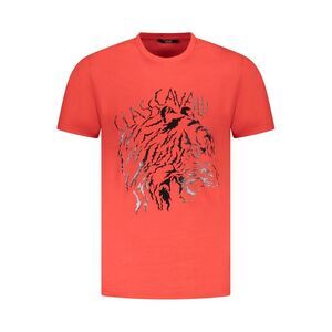 Cavalli Class Red Cotton Men Men's T-Shirt